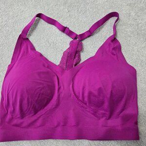 Soma | Enbliss | Racerback Bralette with Lace Back sz XL purplely pink
